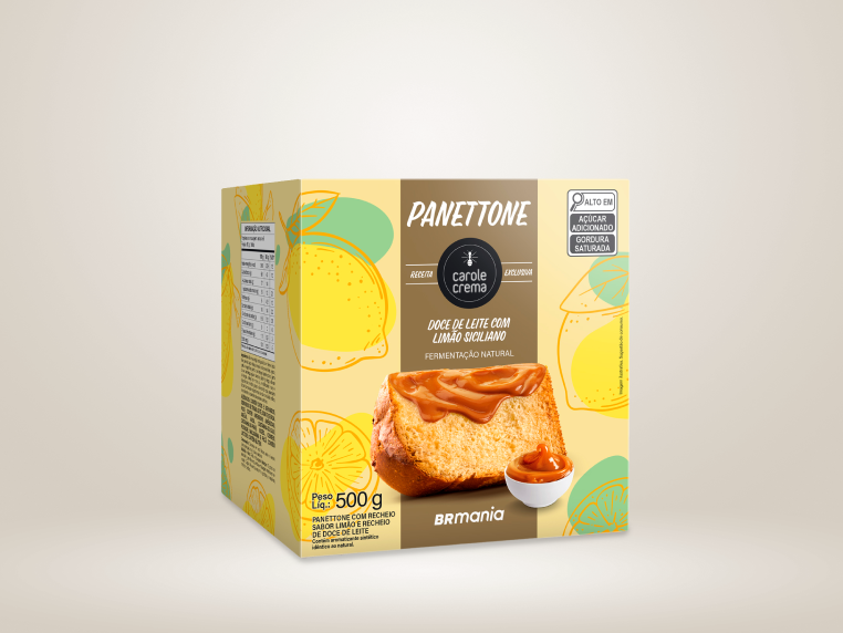 Panetone Trufado Doce de Leite com Limão
